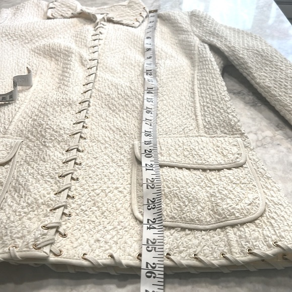 CHEBY Vintage Sporty Cream Woman’s Blazer Size 16 EU 46 Made in Italy - Picture 7 of 11